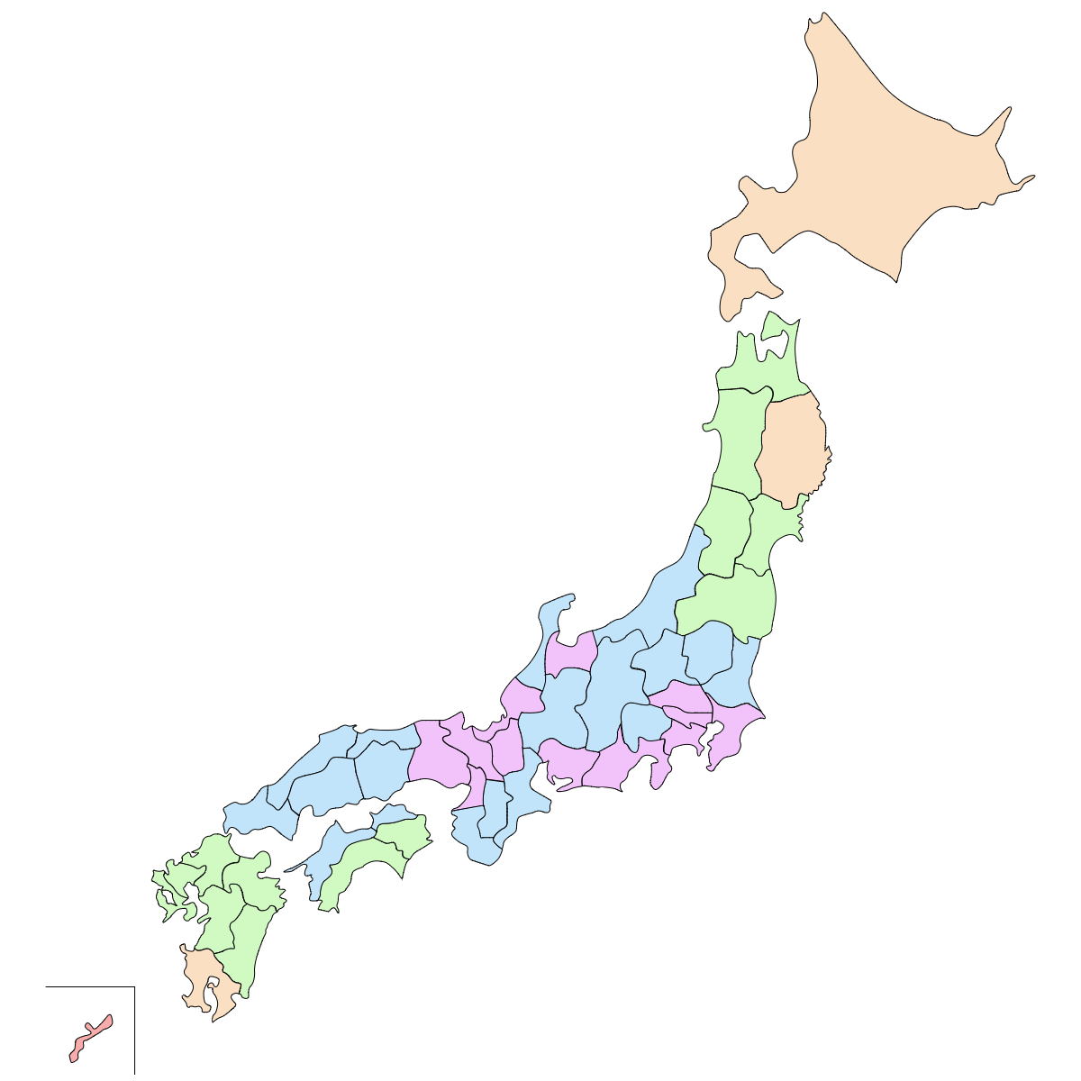 県ごとの配送日数